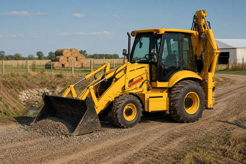 ZGLOADER / MYZG 388-II Backhoe Loader Application Guide farm access maintenance workflow