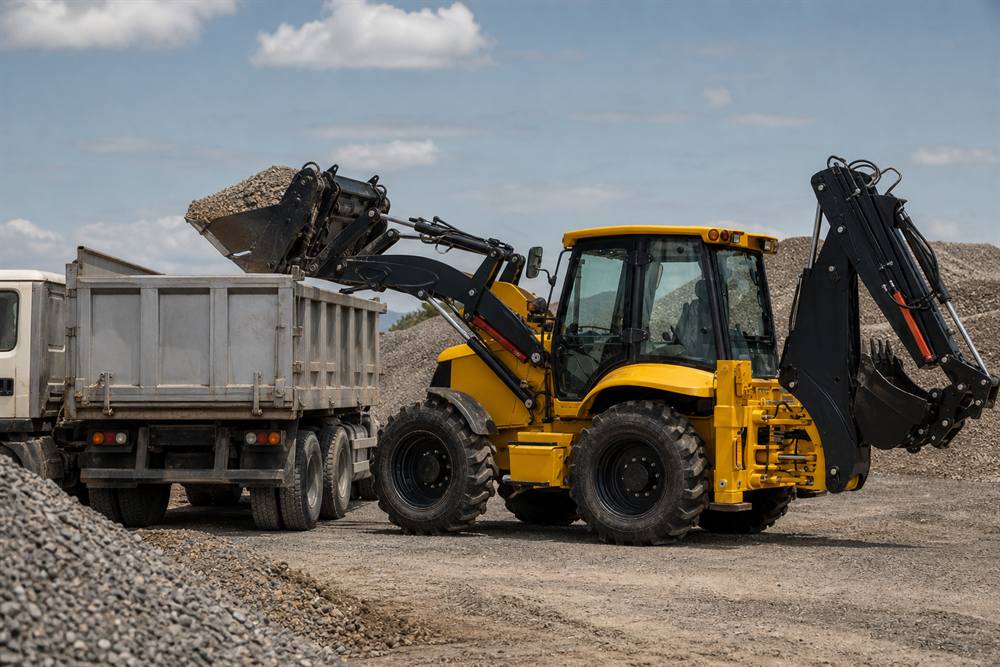 ZGLOADER / MYZG 388-H Backhoe Loader Municipal and Farm Site Solutions farm material loading application
