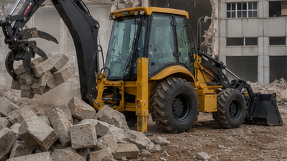 Hydraulic Thumb or Standard Bucket: Which Backhoe Setup Handles Debris Better? - backhoe loader 2