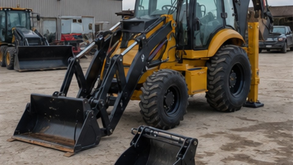 How Should a Backhoe Loader Be Stabilized Before Digging on a Slope? - backhoe loader 3