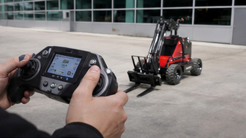 How Should a Remote Forklift Controller Be Paired Before Each Shift? - remote-control rough terrain forklift 1