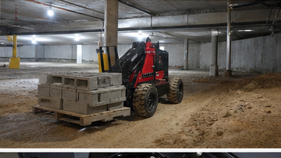 Remote Forklift Case: Measuring Safe Stop Distance with a Loaded Pallet - remote-control rough terrain forklift 3