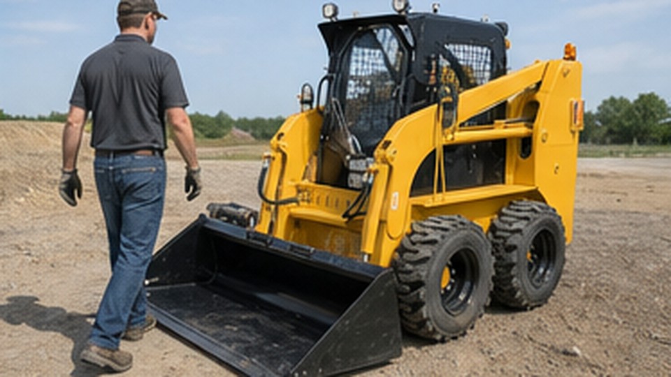 Why Do Skid Steer Tires Wear So Fast on Concrete? - skid steer loader 4