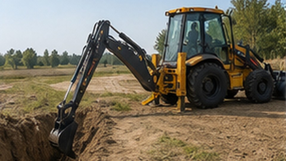 How Should Backhoe Loader Stabilizers Be Set on Soft or Uneven Ground? - backhoe loader 2