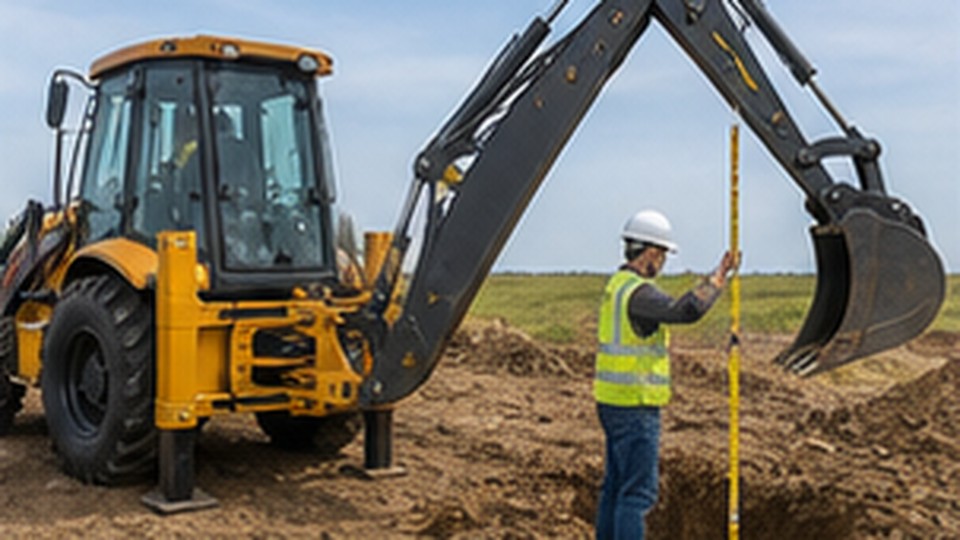 How Should Backhoe Loader Stabilizers Be Set on Soft or Uneven Ground? - backhoe loader 3