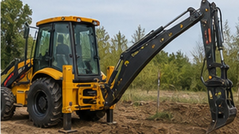 How Should Backhoe Loader Stabilizers Be Set on Soft or Uneven Ground? - backhoe loader 4