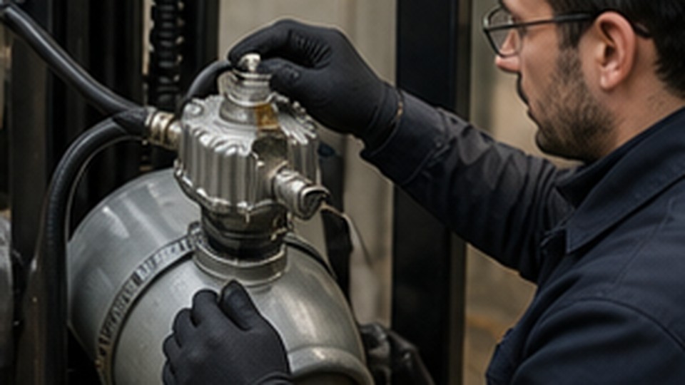 How Should Buyers Check an LPG Forklift Cylinder Connection for Leaks? - LPG forklift 2