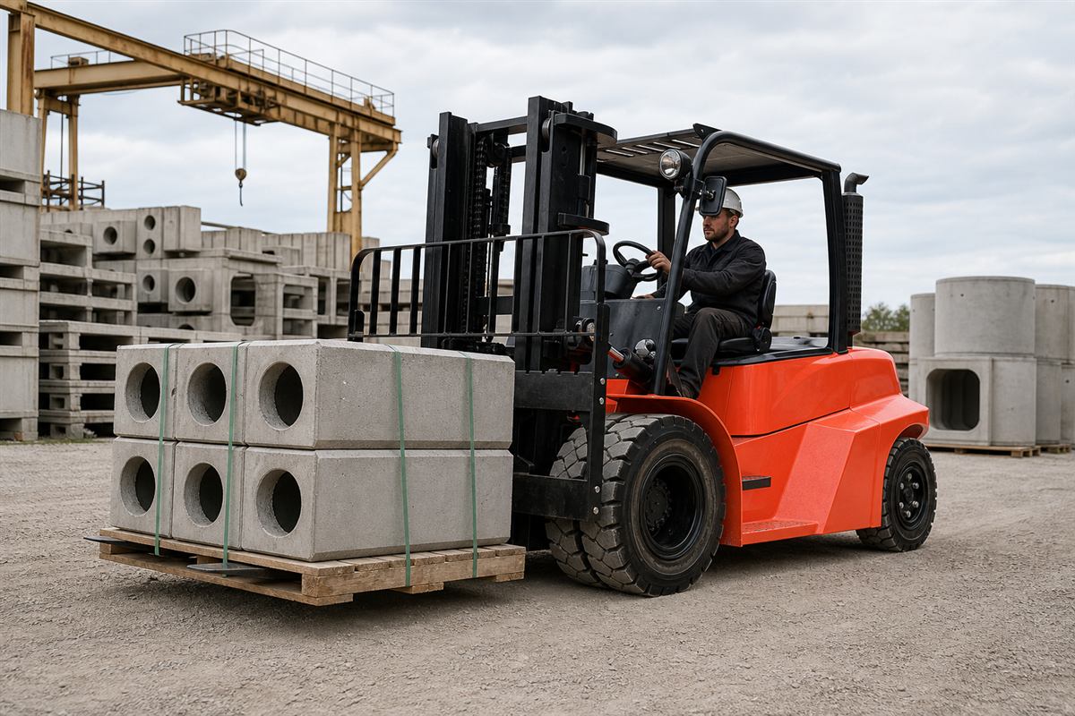 ZGLOADER / MYZG CPC80 8 Ton Diesel Forklift application 1
