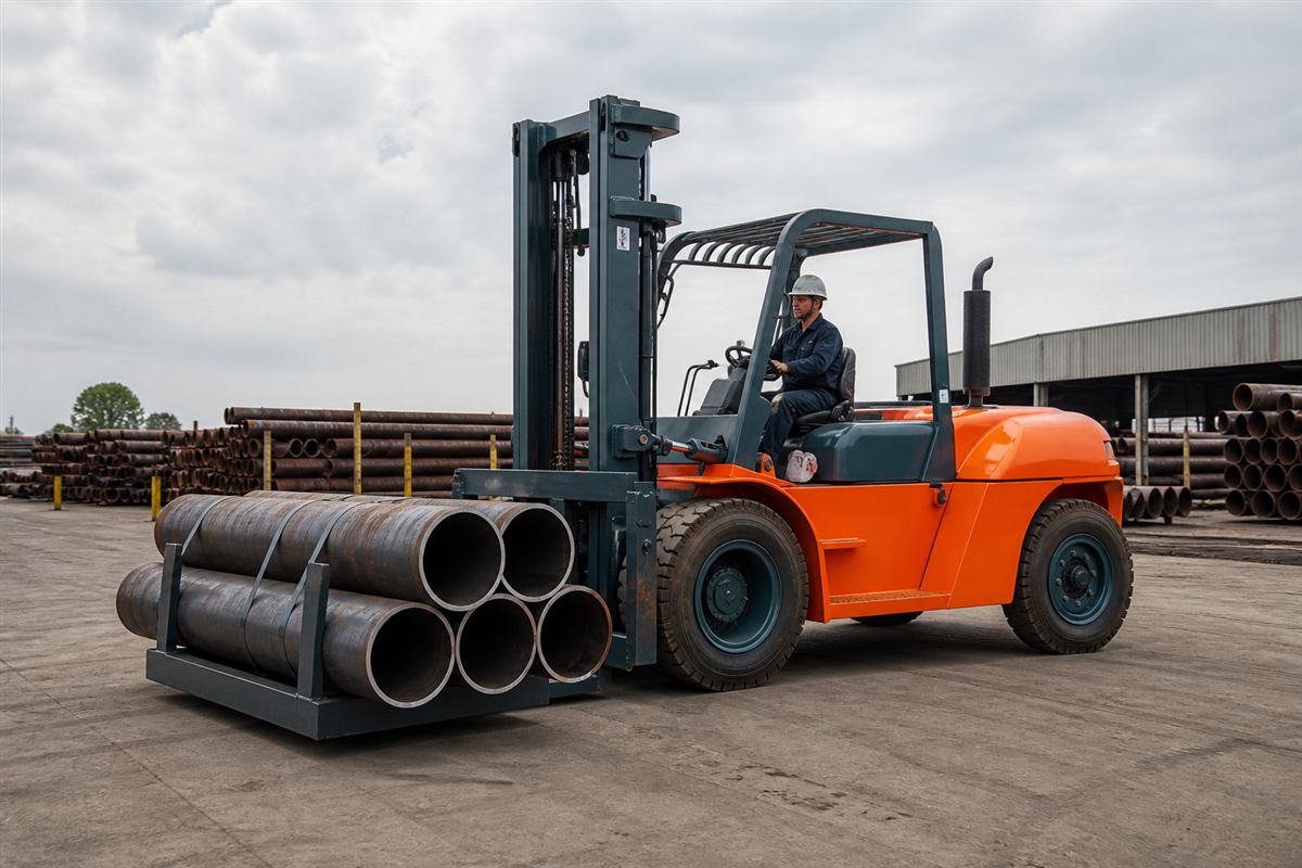 ZGLOADER / MYZG CPC100 10 Ton Diesel Forklift application 2