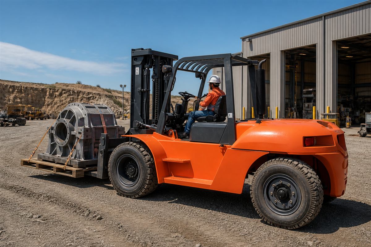 ZGLOADER / MYZG CPC100 10 Ton Diesel Forklift application 3