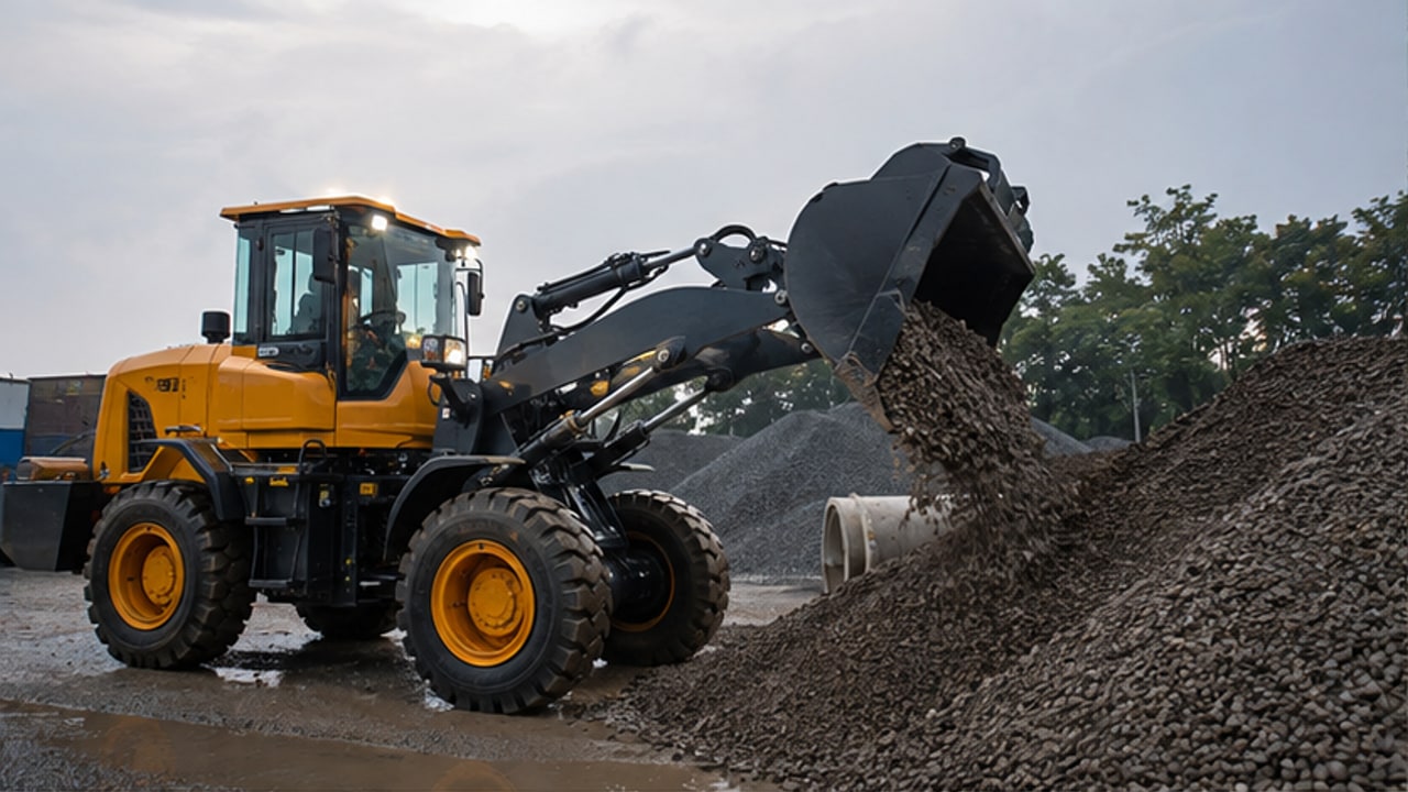How Can a Diesel Wheel Loader Maintain Traction on Wet Aggregate Stockpiles? - diesel wheel loader 1