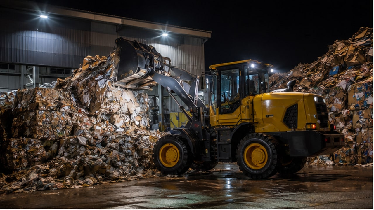 Diesel Wheel Loader Night-Shift Case: Reducing Blind Spots and Idle Fuel Use - diesel wheel loader 1
