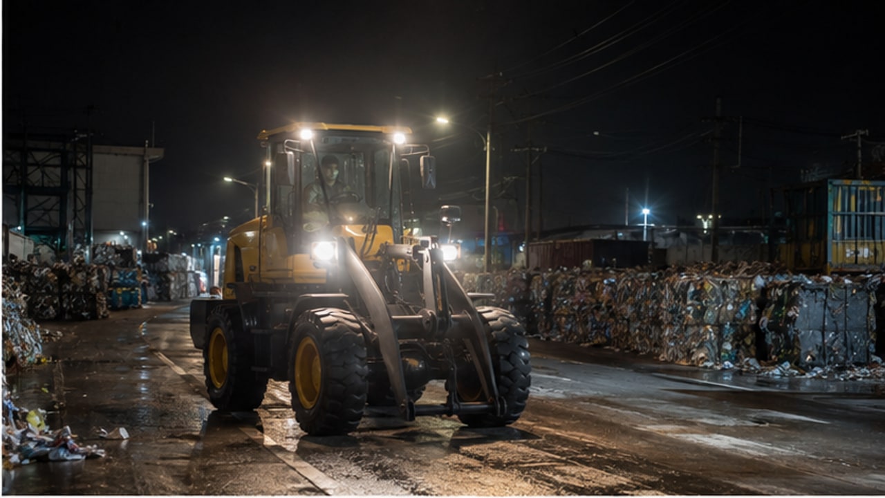 Diesel Wheel Loader Night-Shift Case: Reducing Blind Spots and Idle Fuel Use - diesel wheel loader 2