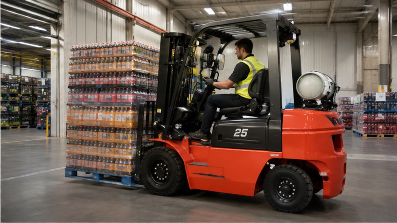 Which LPG Cylinder Size and Mounting Setup Fits a Two-Shift Forklift Fleet? - LPG forklift 2