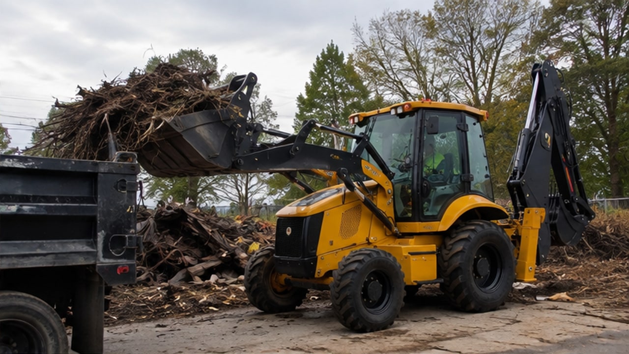 Backhoe Loader Case: Restoring Drainage After a Severe Storm - backhoe loader 2