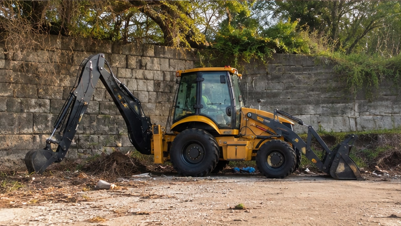 Backhoe Loader Case: Restoring Drainage After a Severe Storm - backhoe loader 3