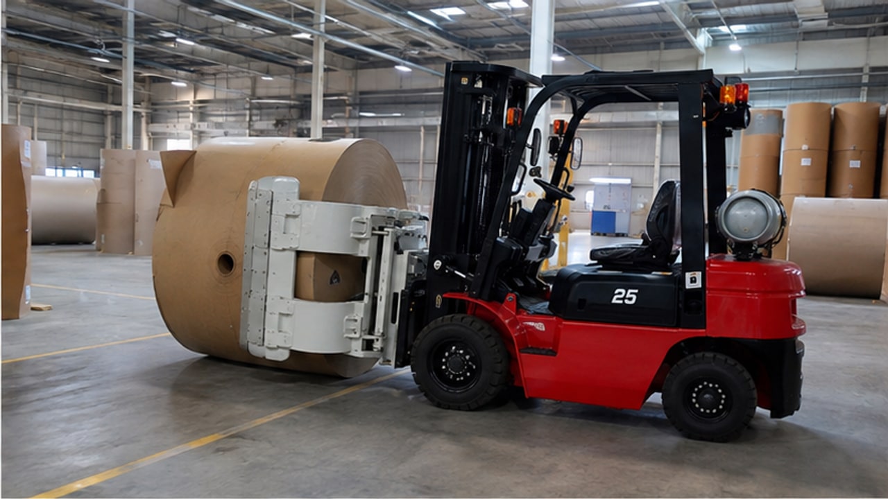 Which LPG Forklift and Clamp Setup Fits Paper Roll Handling? - LPG forklift 2