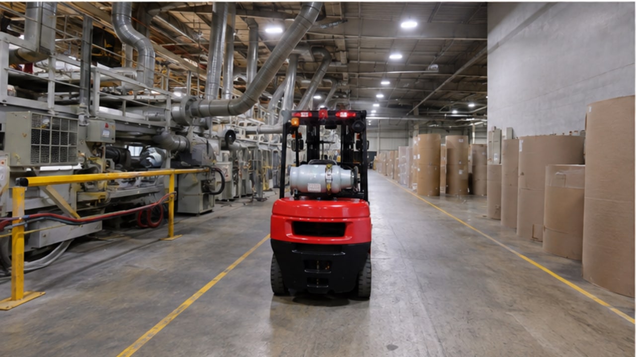 Which LPG Forklift and Clamp Setup Fits Paper Roll Handling? - LPG forklift 3