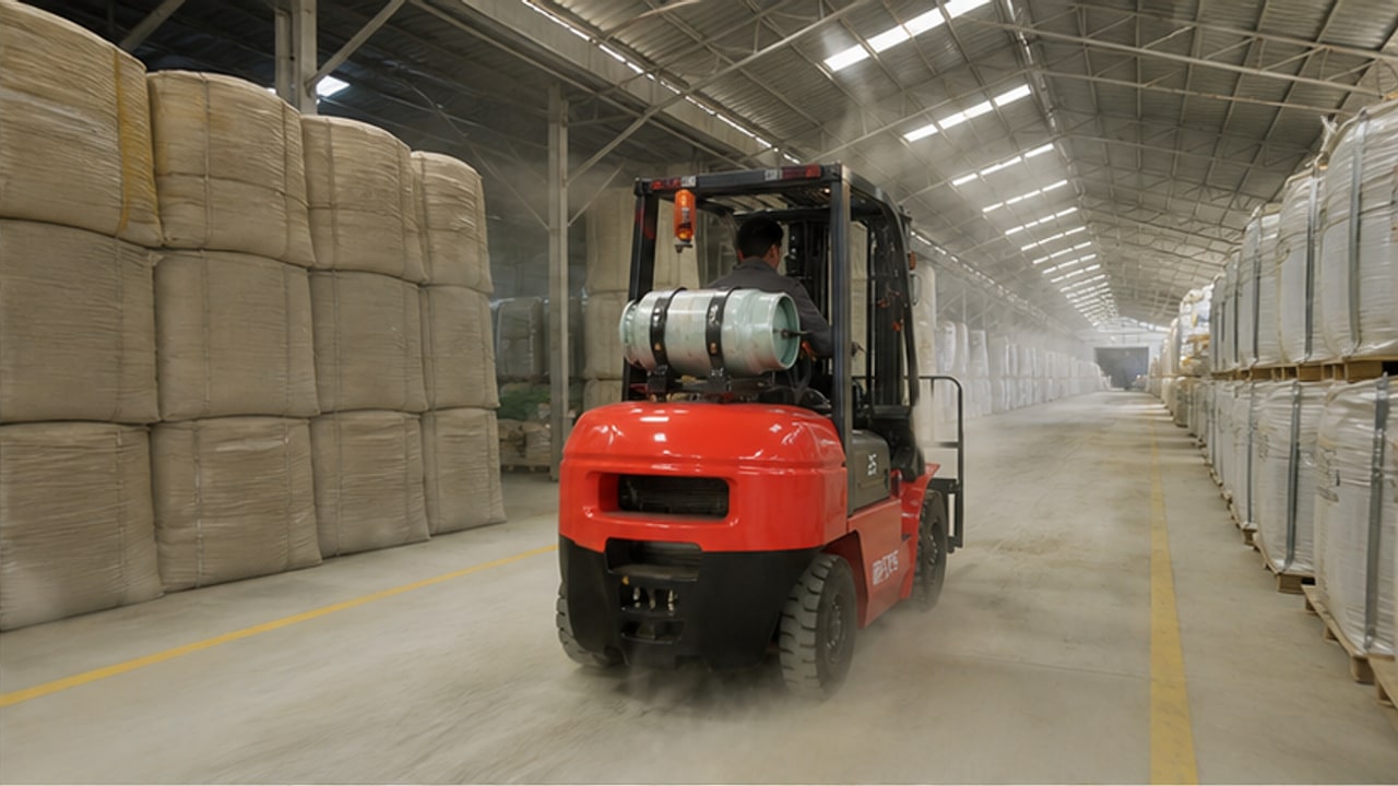 Can an LPG Forklift Work in a Dusty Agricultural Supply Warehouse? - LPG forklift 2