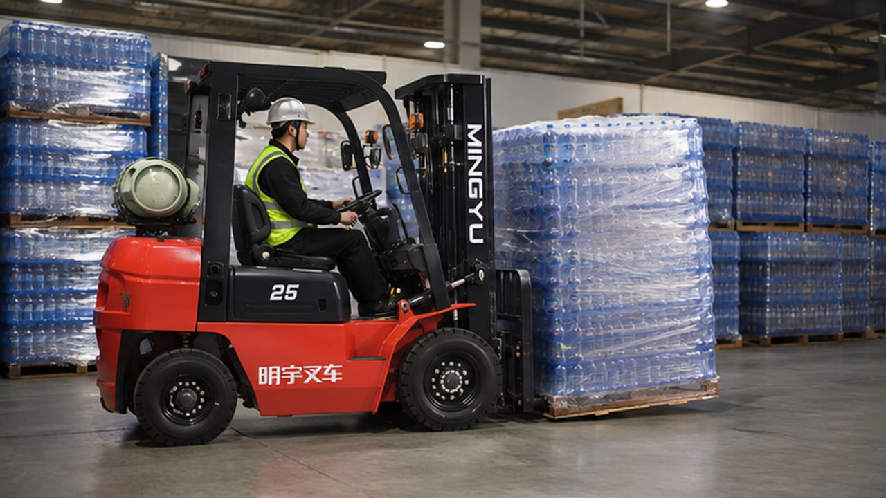 How Can an LPG Forklift Reduce Bottled-Water Pallet Instability? - LPG forklift 1
