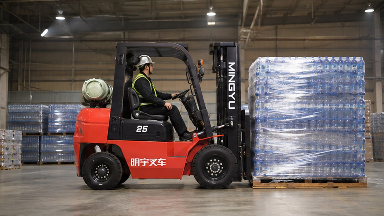 How Can an LPG Forklift Reduce Bottled-Water Pallet Instability? - LPG forklift 2