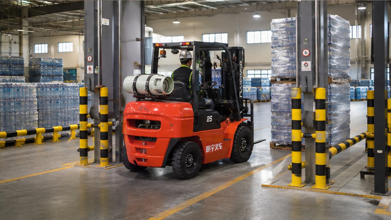 How Can an LPG Forklift Reduce Bottled-Water Pallet Instability? - LPG forklift 4