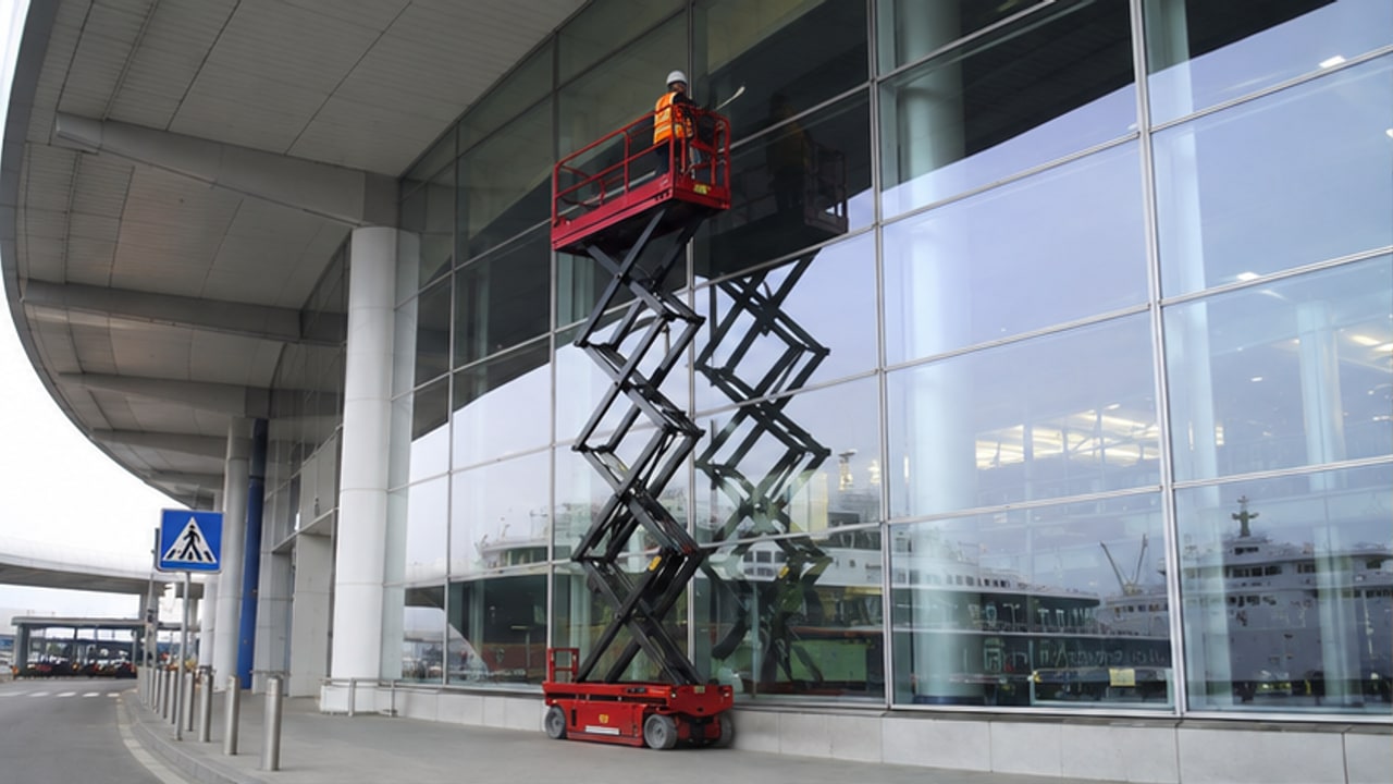 Aerial Work Platform Case: Maintaining a Busy Port Passenger Terminal - aerial work platform 1