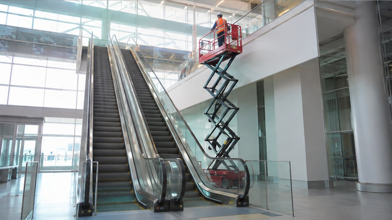 Aerial Work Platform Case: Maintaining a Busy Port Passenger Terminal - aerial work platform 3
