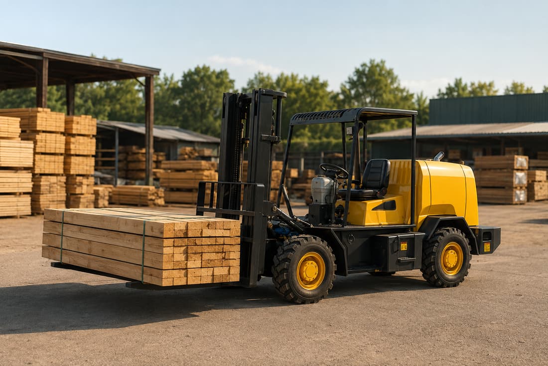 ZGLOADER / MYZG B28 Articulated Rough Terrain Forklift work scene 3