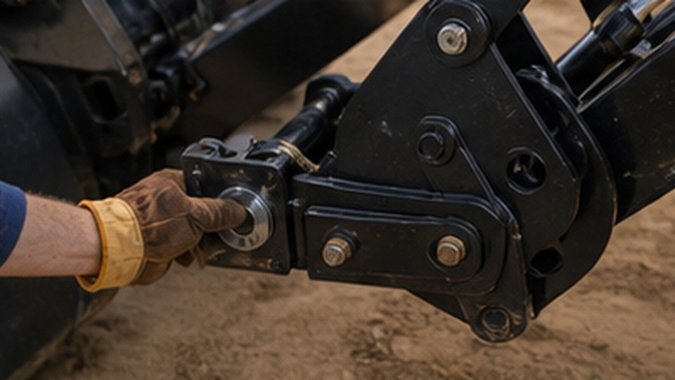 Backhoe Loader Case: Preventing Road Damage with the Rear Boom Transport Lock - backhoe loader 1