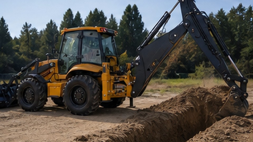 Backhoe Loader Case: Preventing Road Damage with the Rear Boom Transport Lock - backhoe loader 4