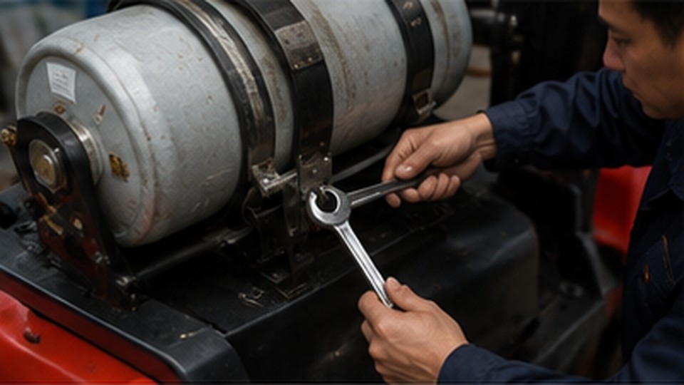 Why Does an LPG Forklift Fuel Shutoff Solenoid Cause Intermittent Starting? - LPG forklift 4