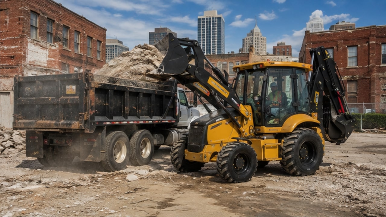 What Backhoe Loader Size Works Best for Septic System Excavation? - backhoe loader 2