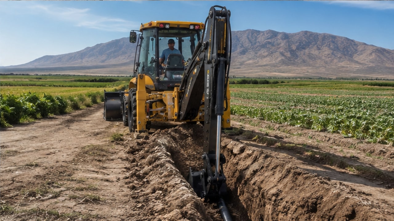 What Backhoe Loader Size Works Best for Septic System Excavation? - backhoe loader 4