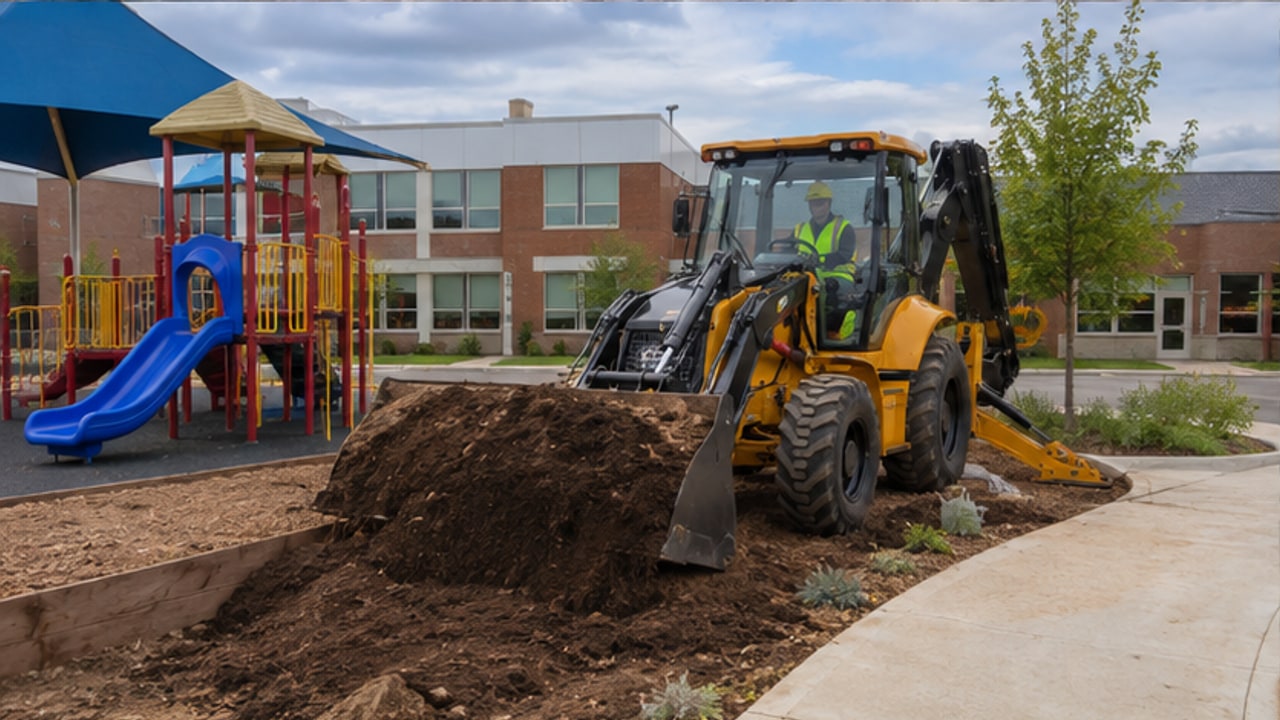 Backhoe Loader Case: Repairing a Washed-Out Road Culvert - backhoe loader 3