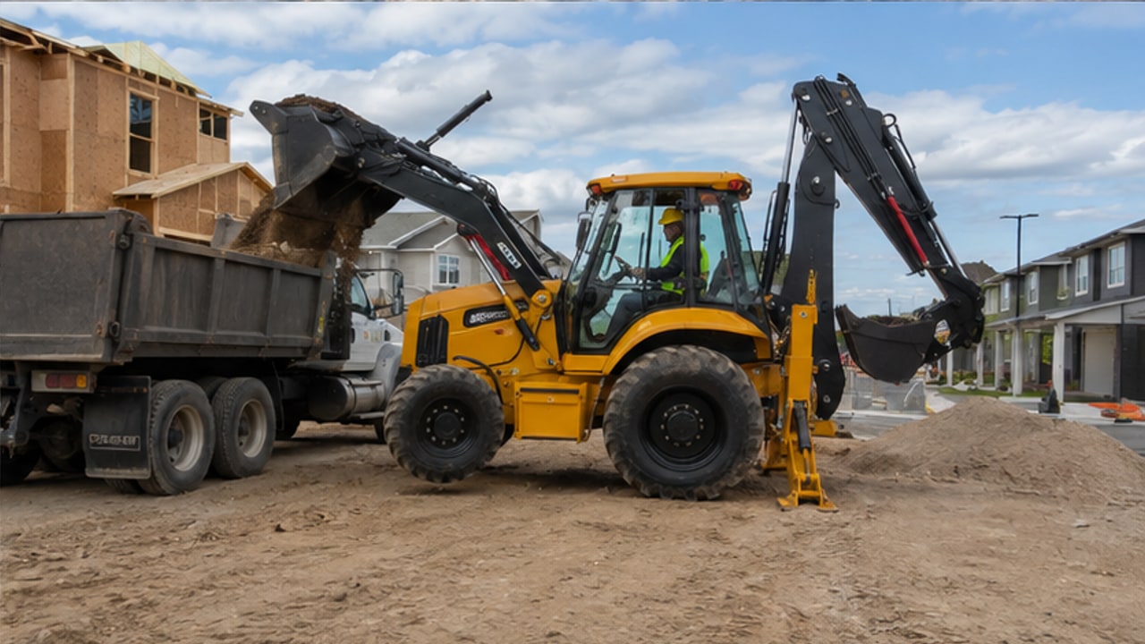 Backhoe Loader Case: Repairing a Washed-Out Road Culvert - backhoe loader 4