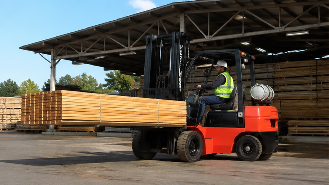 How Should an LPG Forklift Be Configured for Long Lumber Loads? - LPG forklift 1