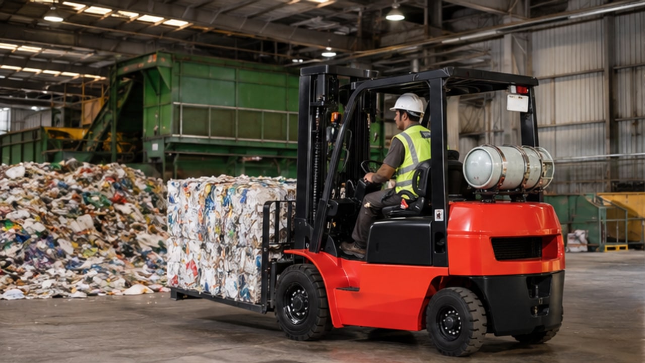 LPG Forklift Case: Moving Frozen Food Through a Cold-Store Vestibule - LPG forklift 1