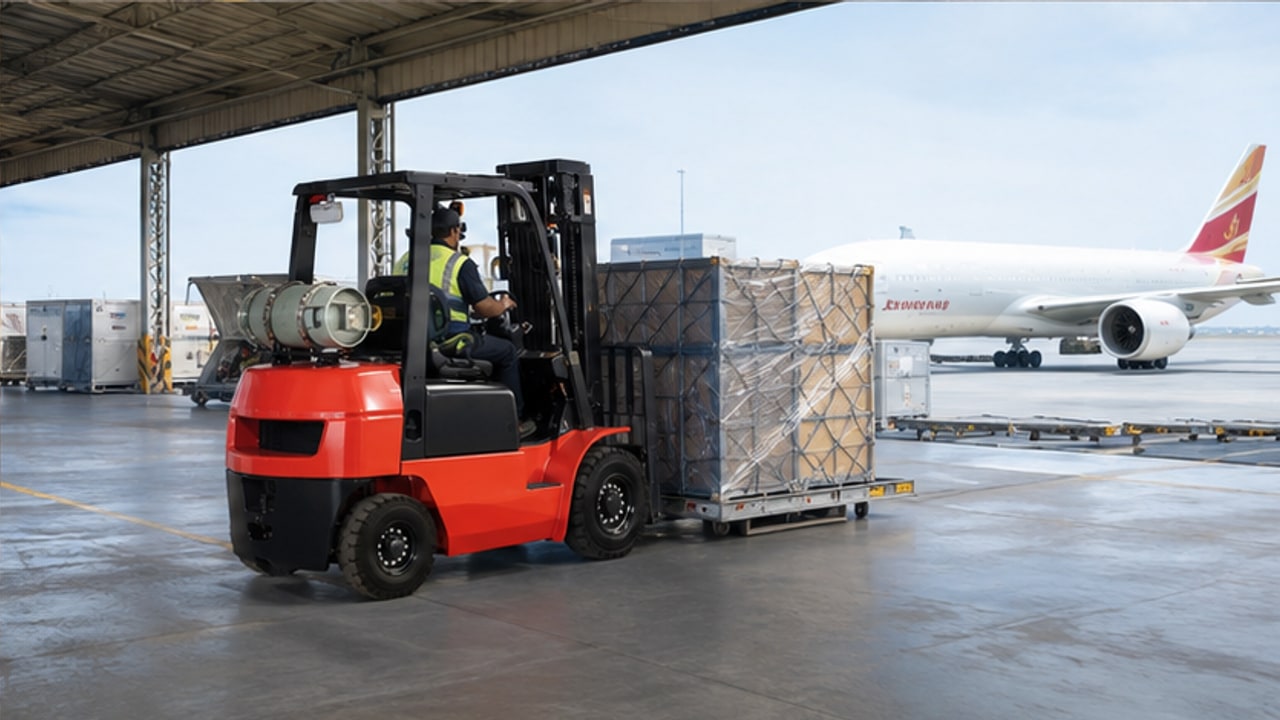 LPG Forklift Case: Moving Frozen Food Through a Cold-Store Vestibule - LPG forklift 4