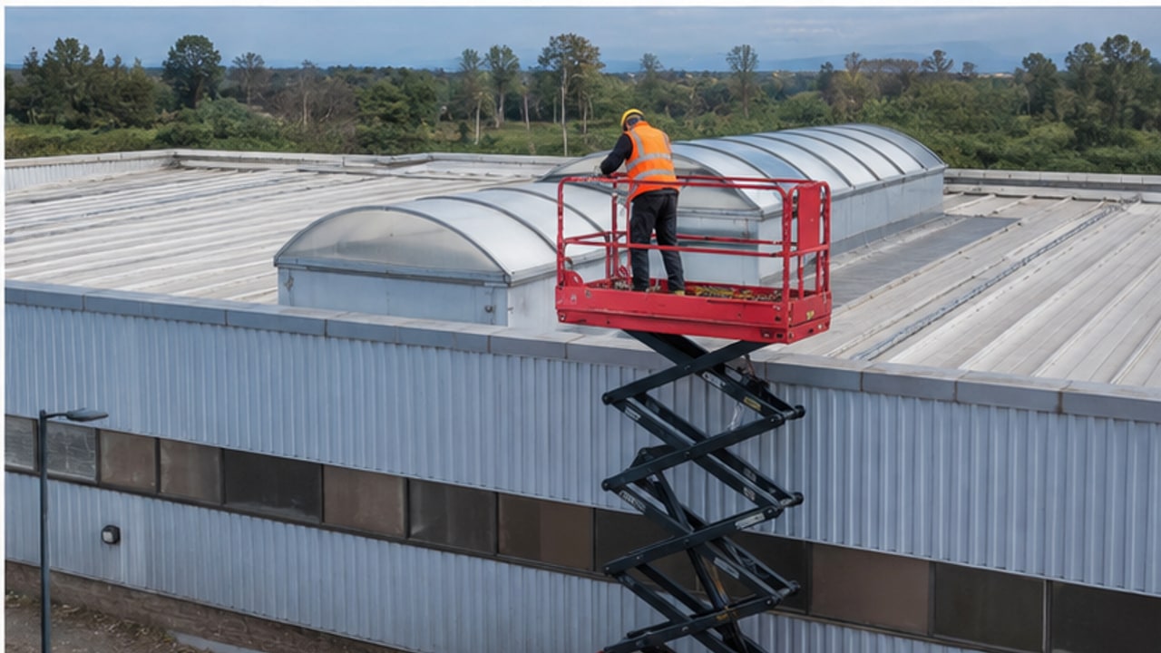 Aerial Platform Case: Inspecting Warehouse Sprinklers Above Active Aisles - aerial work platform 4