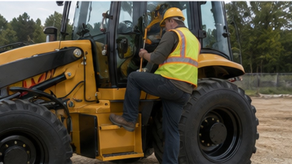 Backhoe Loader Case: Correcting an Inaccurate Front Bucket Level Indicator - backhoe loader 4