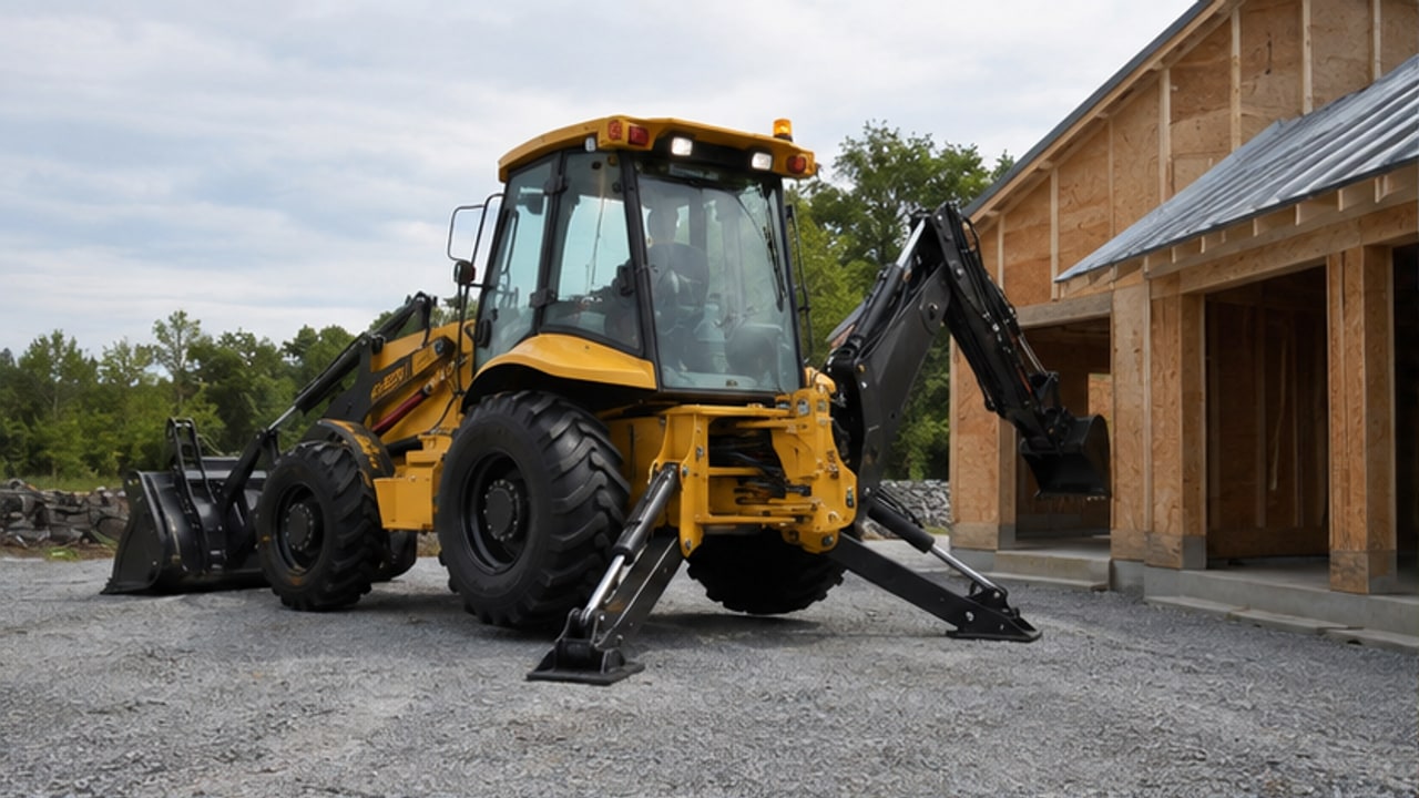 How Much Stabilizer Space Does a Backhoe Loader Need on a Confined Site? - backhoe loader 1