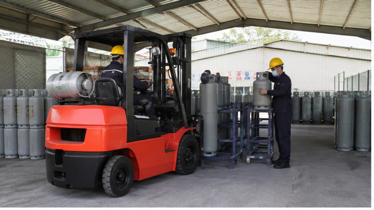 How Long Does an LPG Forklift Cylinder Last During a Warehouse Shift? - LPG forklift 1