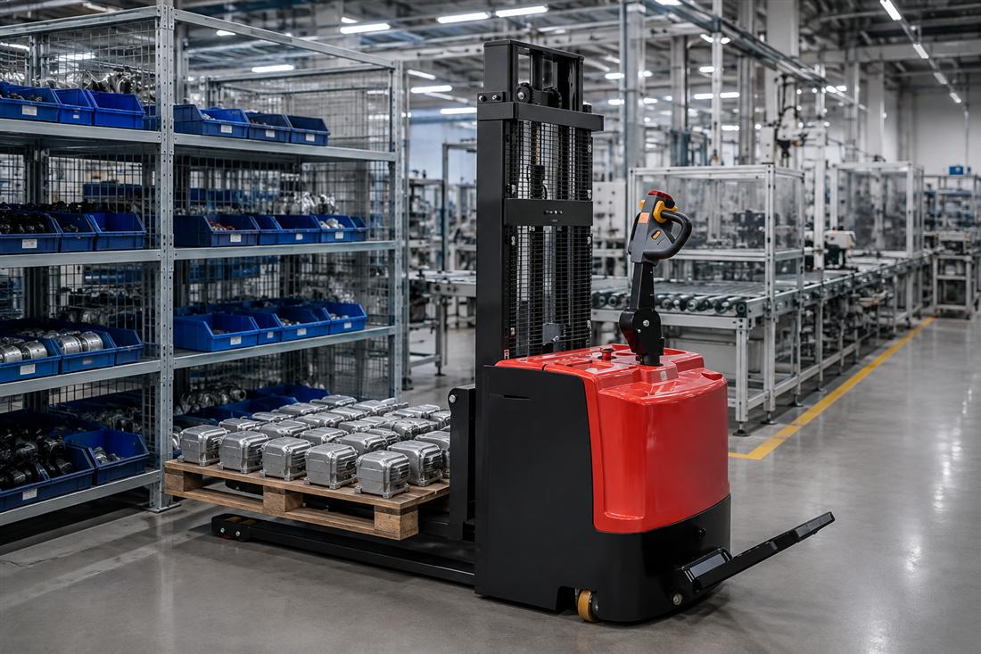 CDDE High-Configuration Standing Electric Stacker 3