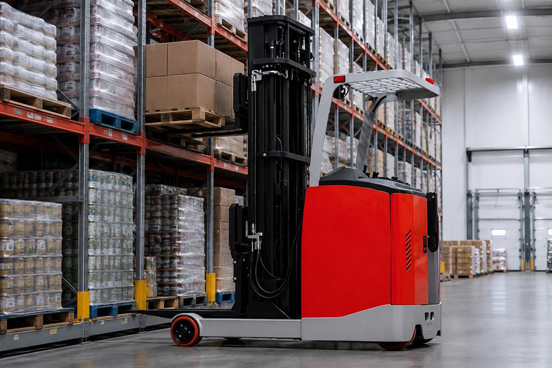 ZGFORKLIFT / MYZG CQD15M-80S Electric Reach Truck warehouse rack application