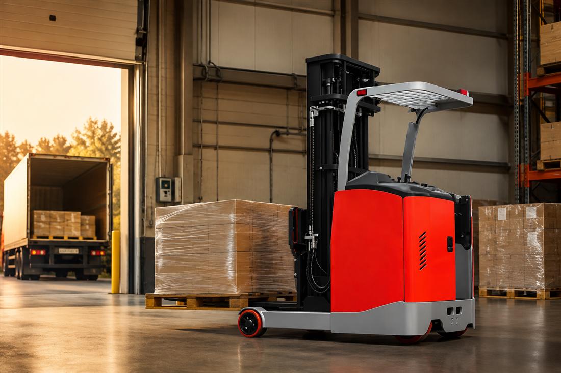 ZGFORKLIFT / MYZG CQD15M-80S Electric Reach Truck dispatch staging application