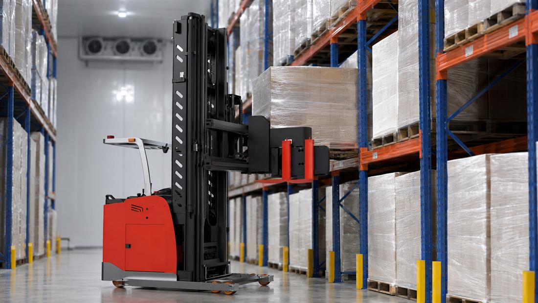 ZGFORKLIFT / MYZG ZGCDDM16-80S 3-Way Electric Stacker Forklift VNA rack application