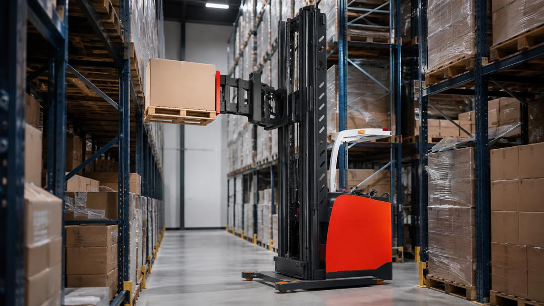 ZGFORKLIFT / MYZG ZGCDDM16-80S 3-Way Electric Stacker Forklift warehouse transfer application