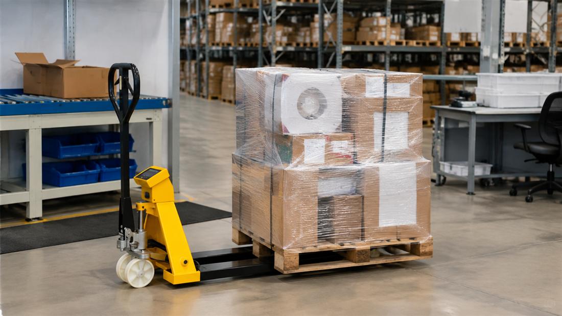 ZGFORKLIFT / MYZG 2-3T Electronic Scale Pallet Truck production material weighing