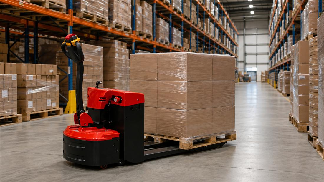 ZGFORKLIFT / MYZG CBD-B Electric Pallet Truck warehouse receiving application